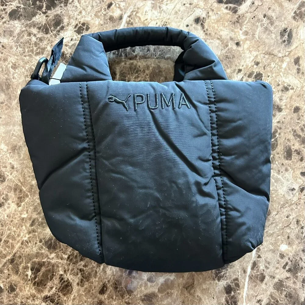 PUMA Puffer Y2K Streetwear Quilted Mini Tote Bag - 942588-01 - BRAND NEW (V2)
